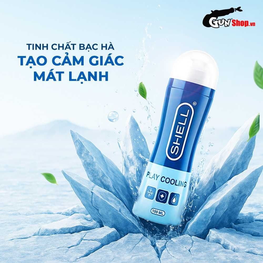 Gel bôi trơn mát lạnh Shell Play Cooling - Chai 100ml