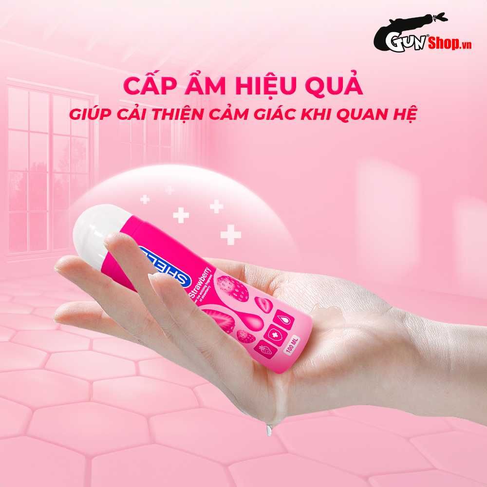 Gel bôi trơn hương dâu Shell Play Strawberry - Chai 100ml