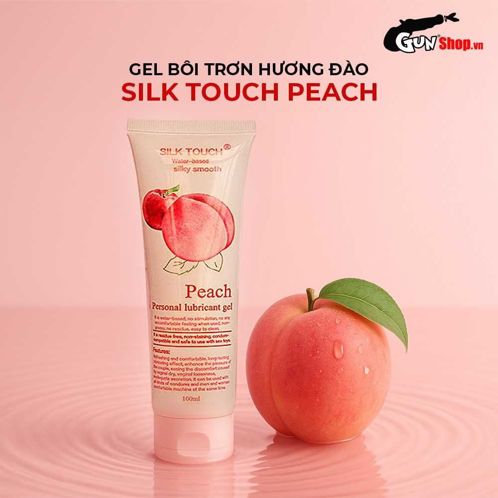 Gel bôi trơn hương đào Silk Touch Peach - Chai 100ml