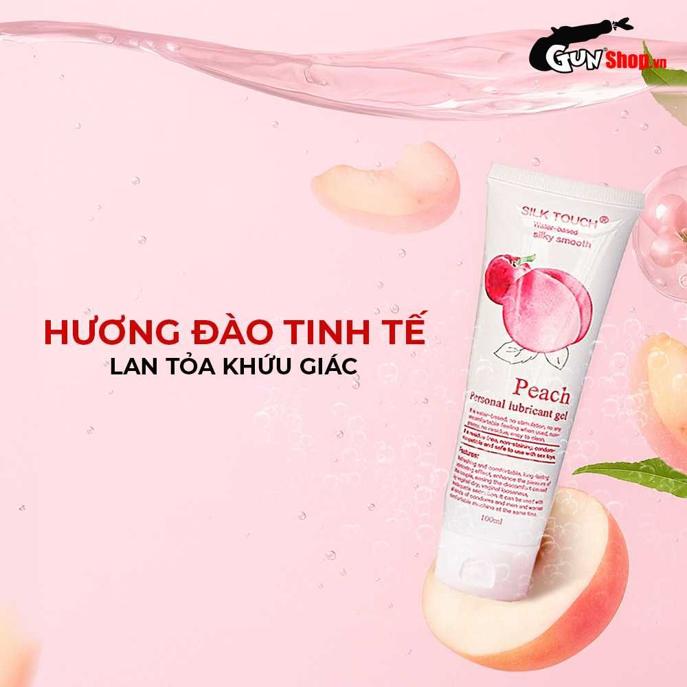 Gel bôi trơn hương đào Silk Touch Peach - Chai 100ml
