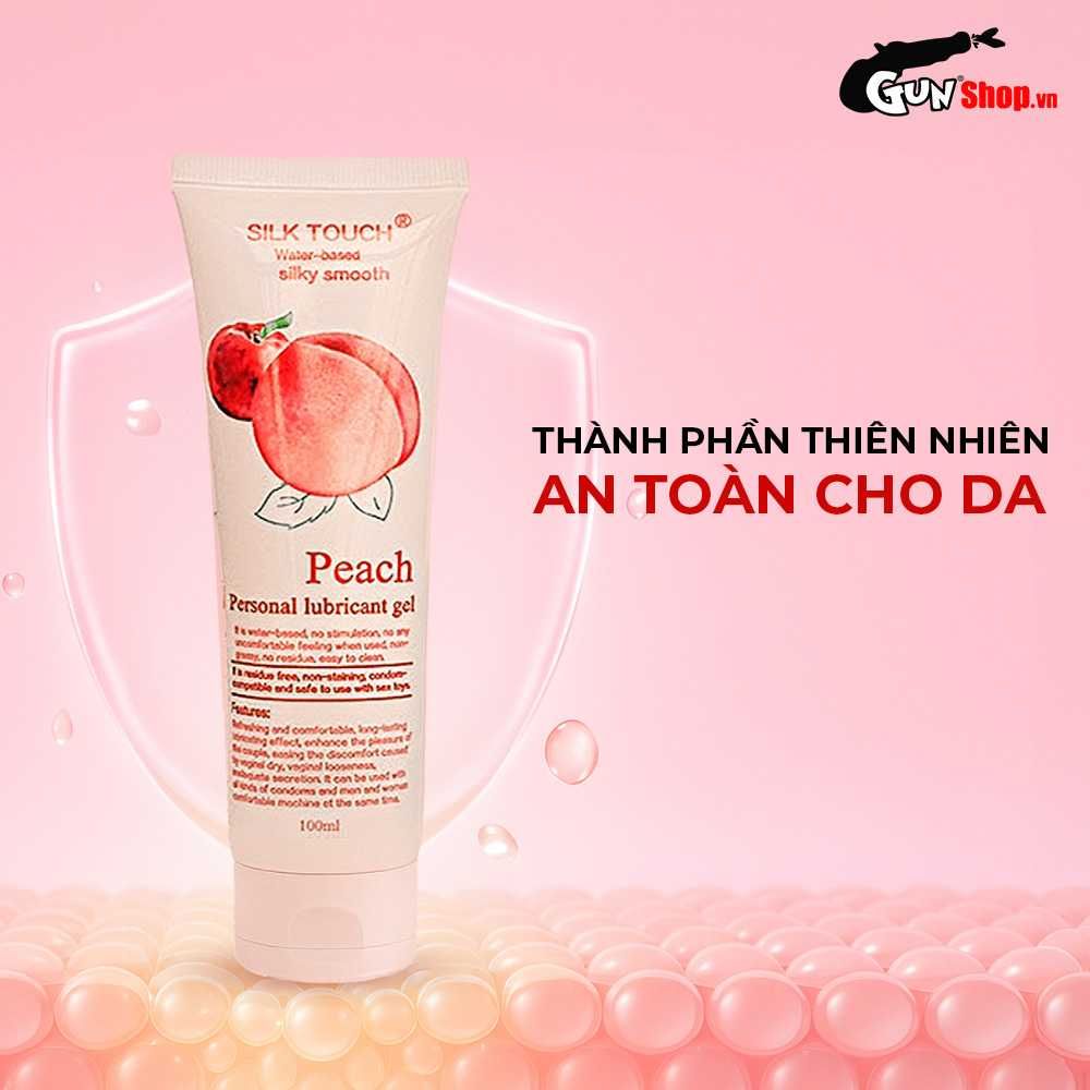 Gel bôi trơn hương đào Silk Touch Peach - Chai 100ml