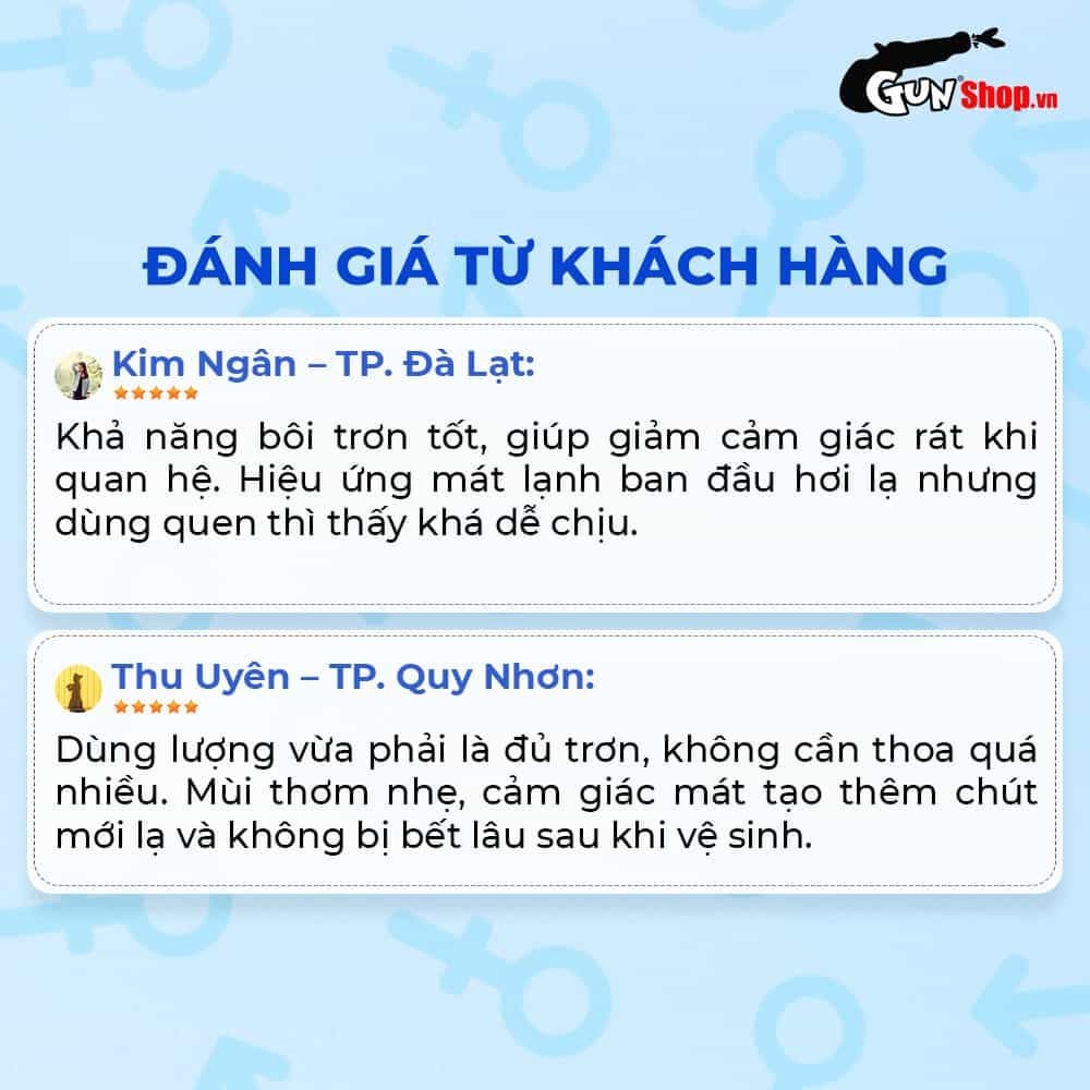 Gel bôi trơn tăng khoái cảm nữ Shell Love Blue mát lạnh - Chai 50ml