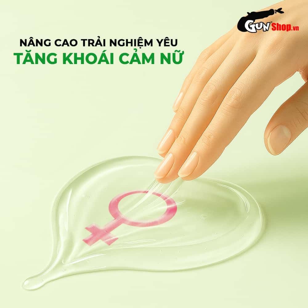 Gel bôi trơn tăng khoái cảm Shell Love Green tinh chất lô hội - Chai 50ml