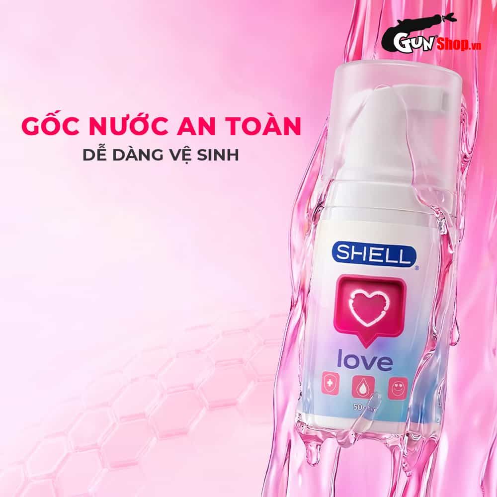 Gel bôi trơn tăng khoái cảm nữ Shell Love Pink - Chai 50ml