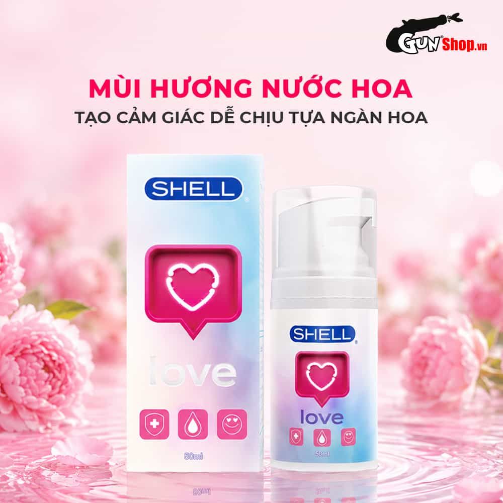 Gel bôi trơn tăng khoái cảm nữ Shell Love Pink - Chai 50ml