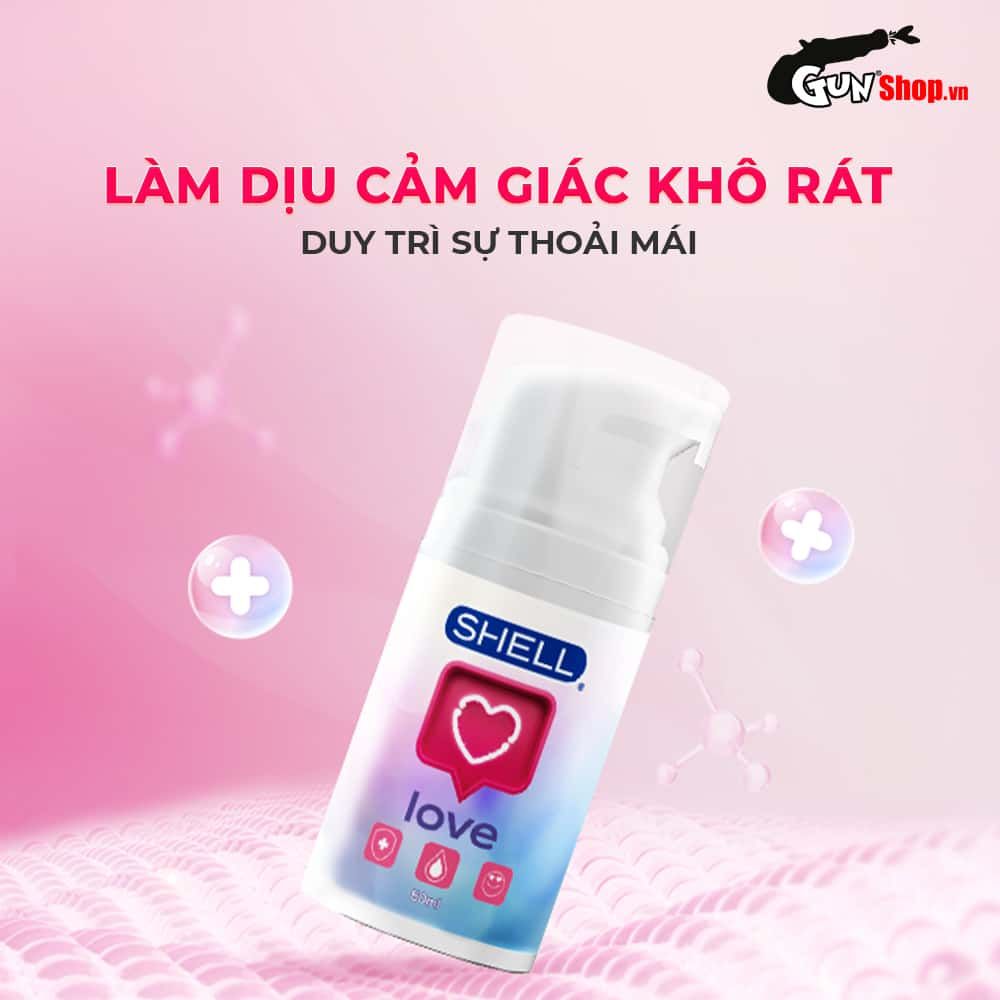 Gel bôi trơn tăng khoái cảm nữ Shell Love Pink - Chai 50ml