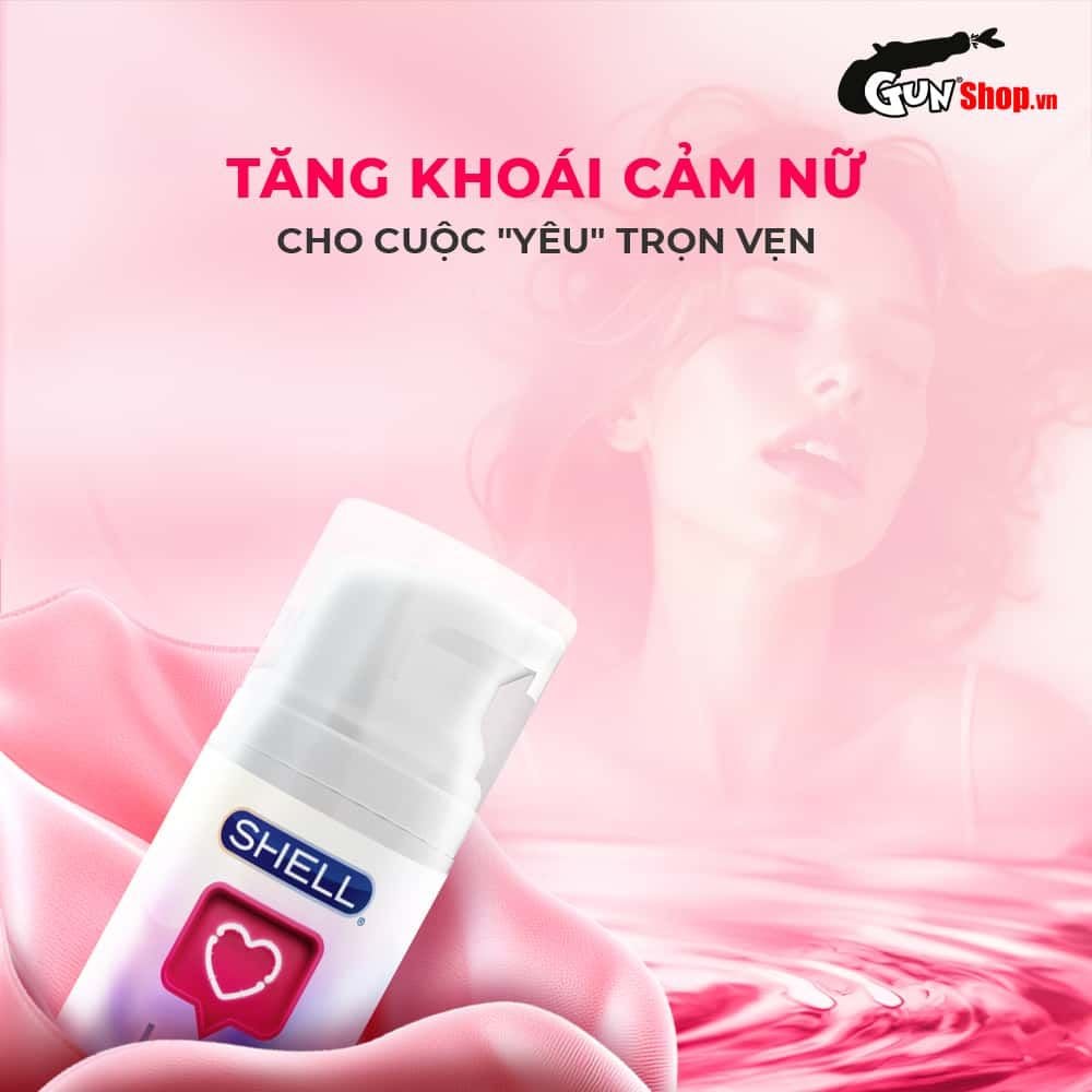 Gel bôi trơn tăng khoái cảm nữ Shell Love Pink - Chai 50ml