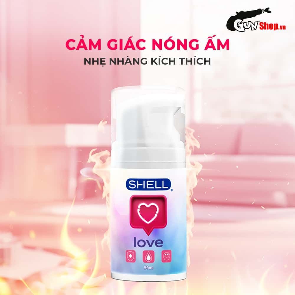 Gel bôi trơn tăng khoái cảm nữ Shell Love Pink - Chai 50ml