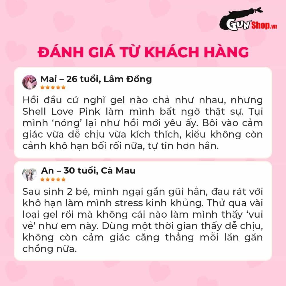 Gel bôi trơn tăng khoái cảm nữ Shell Love Pink - Chai 50ml