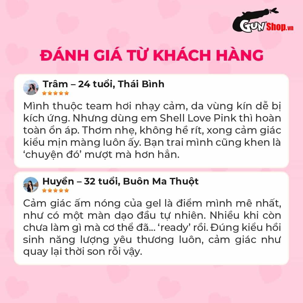 Gel bôi trơn tăng khoái cảm nữ Shell Love Pink - Chai 50ml