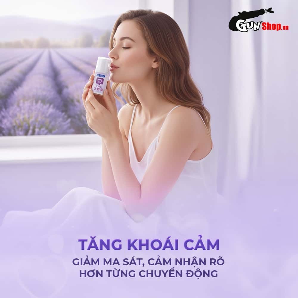 Gel bôi trơn tăng khoái cảm nữ Shell Love Purple hương nước hoa cao cấp - Chai 50ml