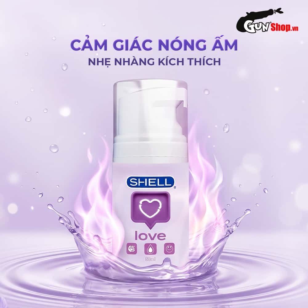 Gel bôi trơn tăng khoái cảm nữ Shell Love Purple hương nước hoa cao cấp - Chai 50ml