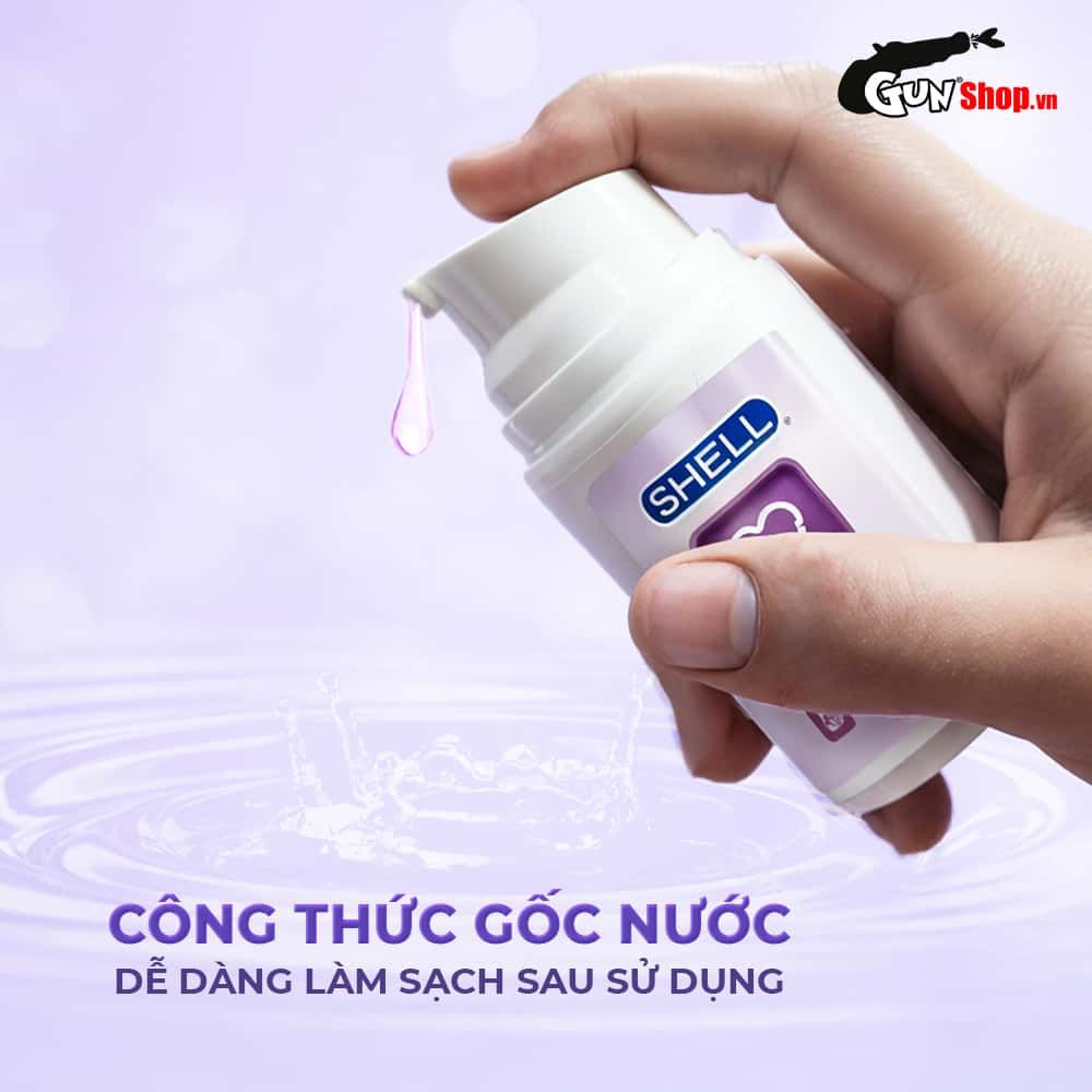 Gel bôi trơn tăng khoái cảm nữ Shell Love Purple hương nước hoa cao cấp - Chai 50ml