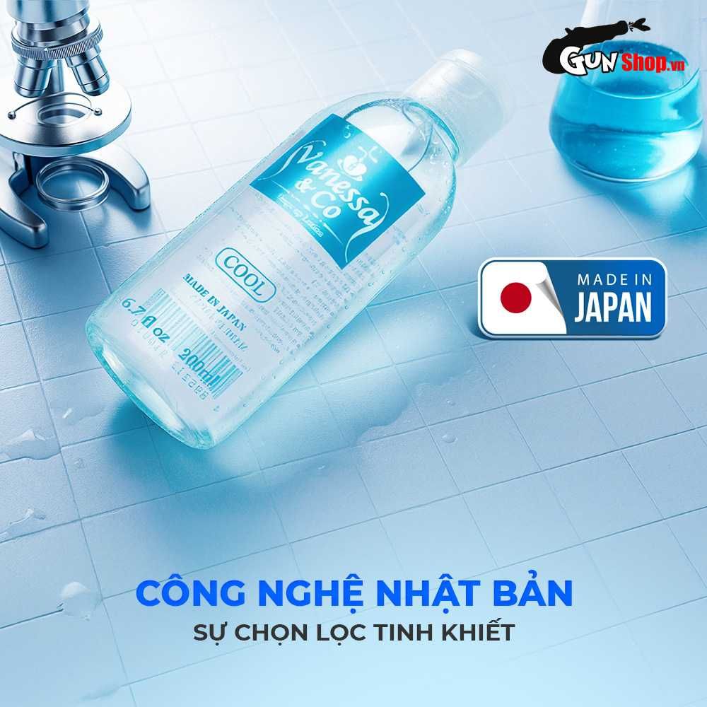 Gel bôi trơn Vanessa & Co Cool mát lạnh, gốc nước - Chai 200ml