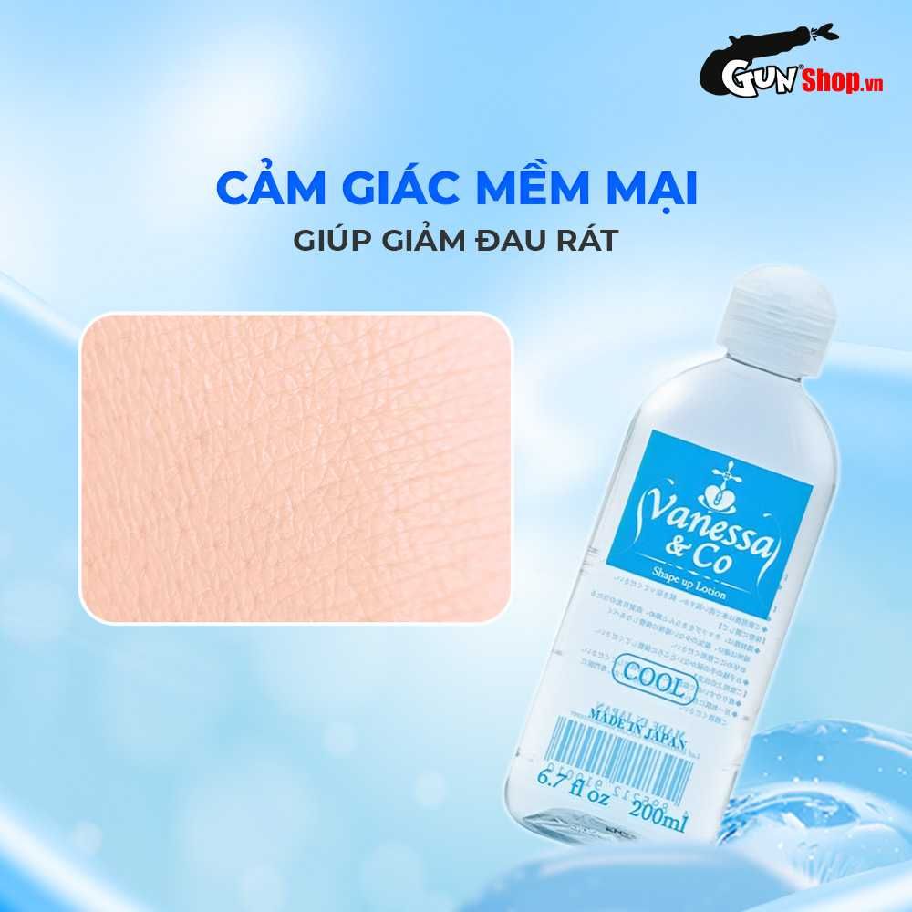 Gel bôi trơn Vanessa & Co Cool mát lạnh, gốc nước - Chai 200ml