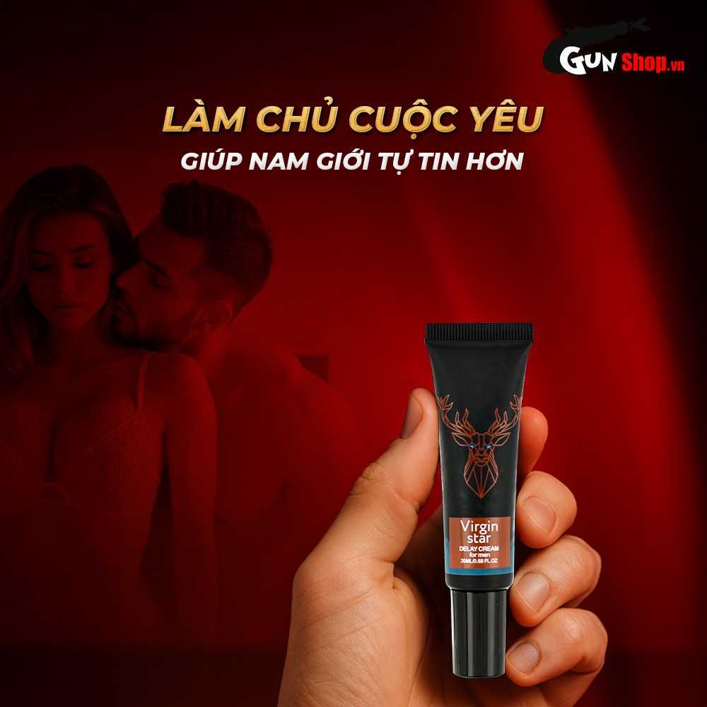 Gel bôi Virgin Star Power+ Delay Cream chống xuất tinh sớm - Chai 20ml