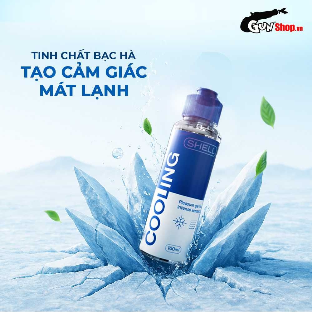 Gel bôi trơn mát lạnh Shell Play Cooling - Chai 100ml