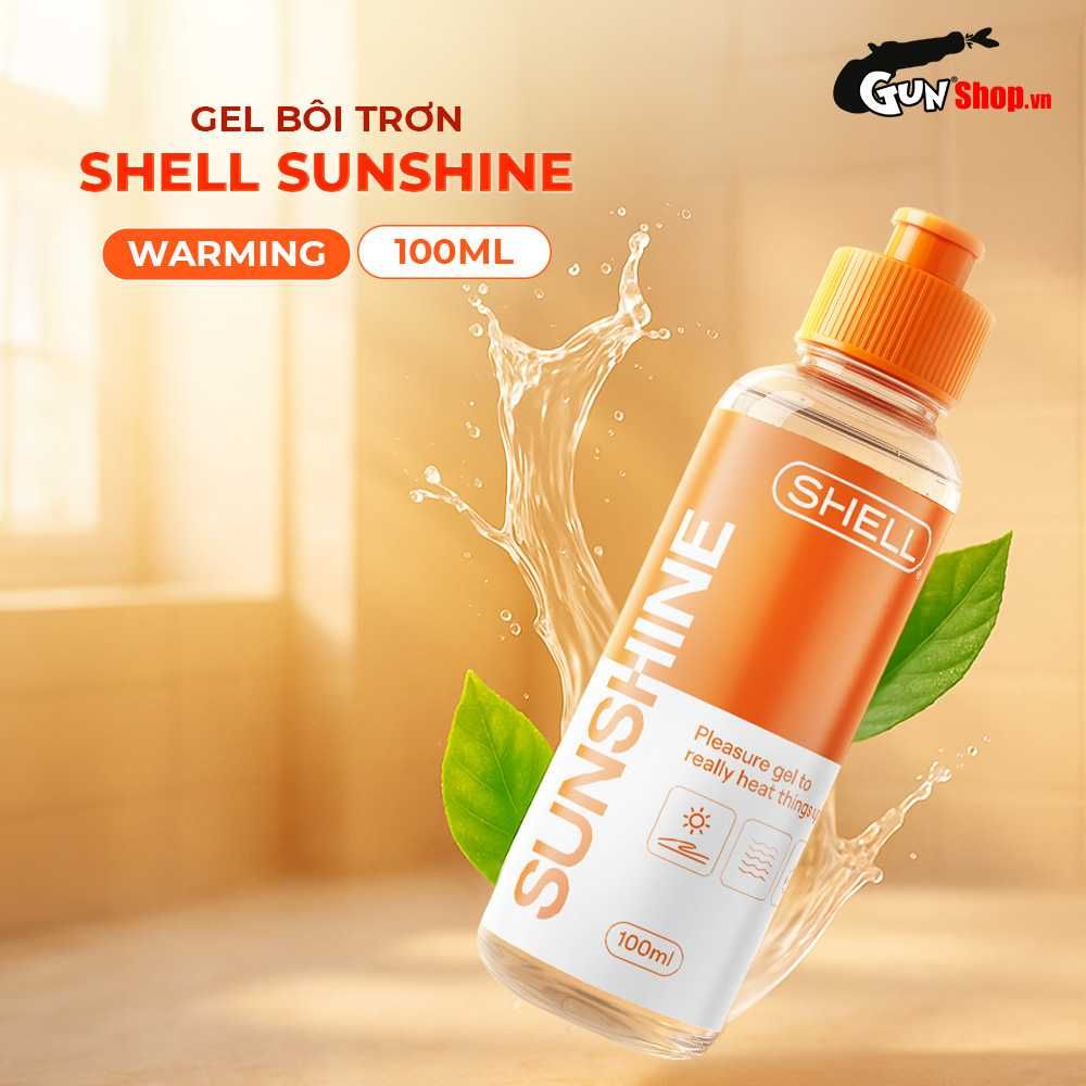 Gel bôi trơn ấm nóng Shell Sunshine - Chai 100ml