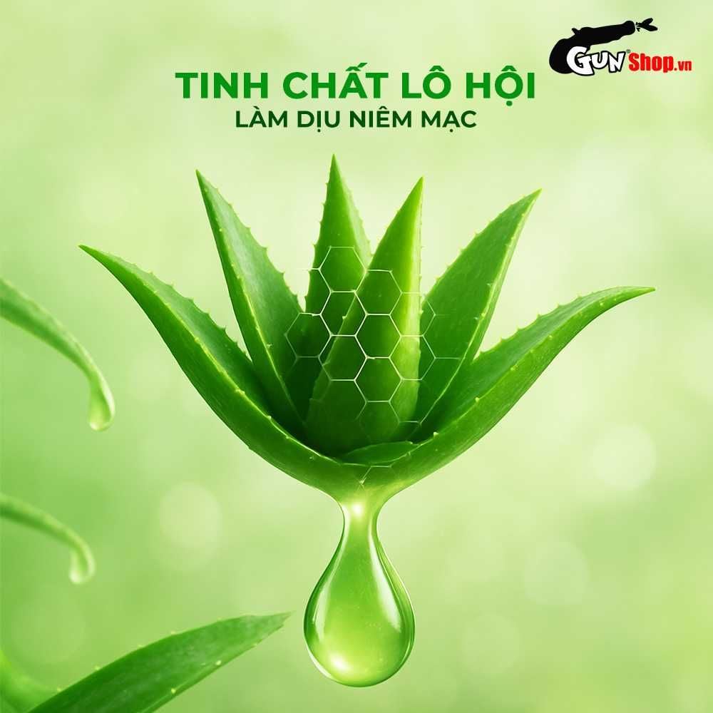 Gel bôi trơn hậu môn tinh chất lô hội Shell Supermen Aloe Vera - Chai 90ml