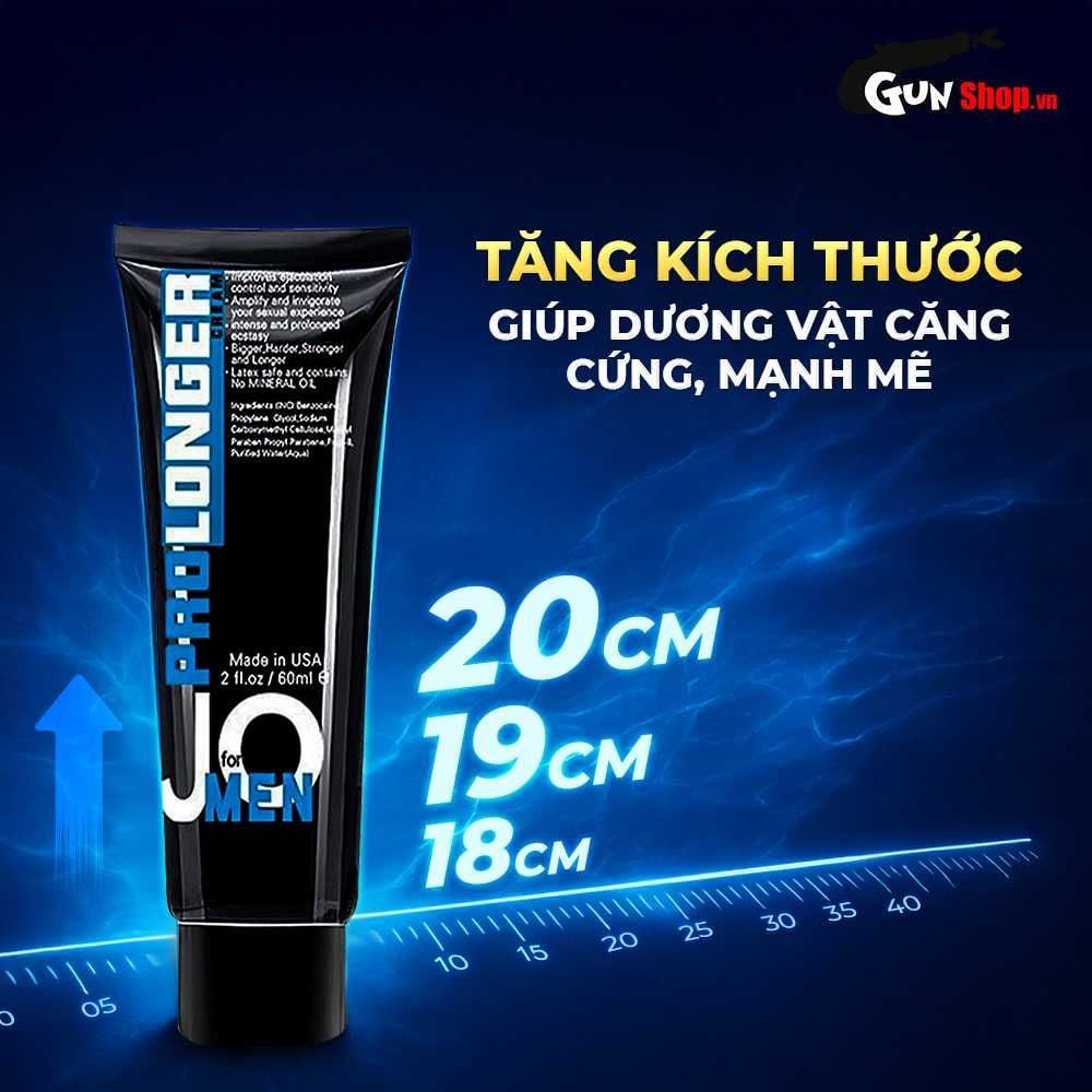 Kem bôi tăng kích thước, hỗ trợ kéo dài thời gian JO Prolonger - Chai 60g
