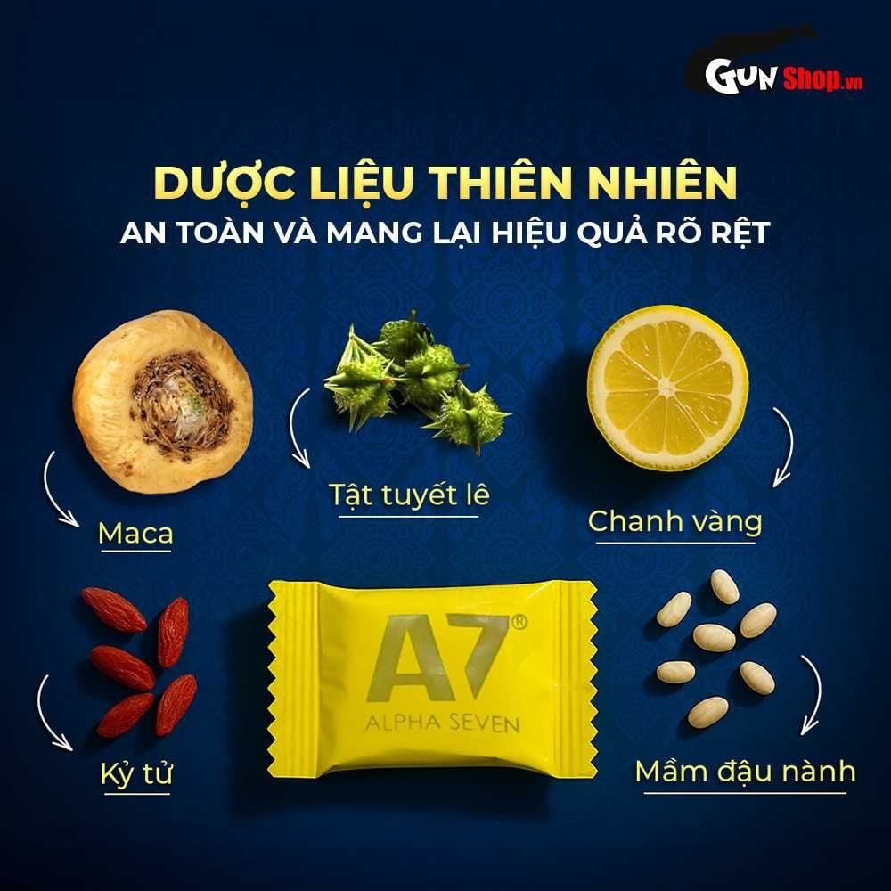 Kẹo nhân sâm Alpha Seven A7 tăng cường sinh lý - 1 viên