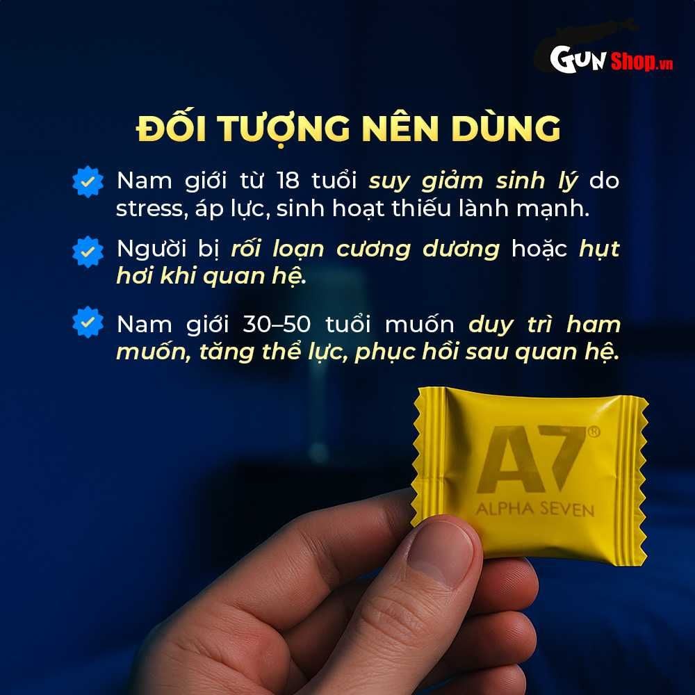 Kẹo nhân sâm Alpha Seven A7 tăng cường sinh lý - 1 viên