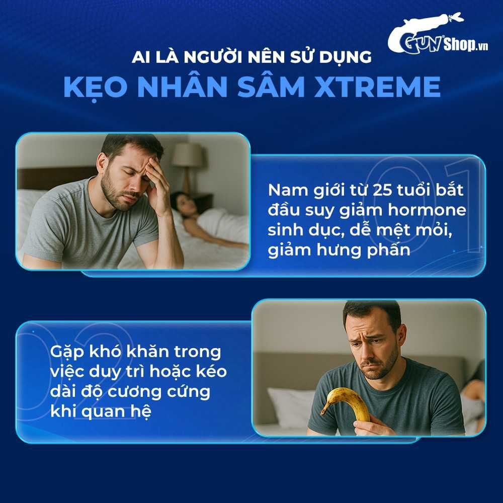Kẹo nhân sâm Xtreme tăng cường sinh lý - 1 viên