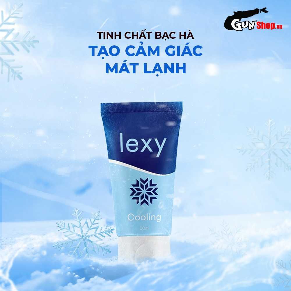 Gel bôi trơn bạc hà mát lạnh Lexy Cooling - Chai 50ml
