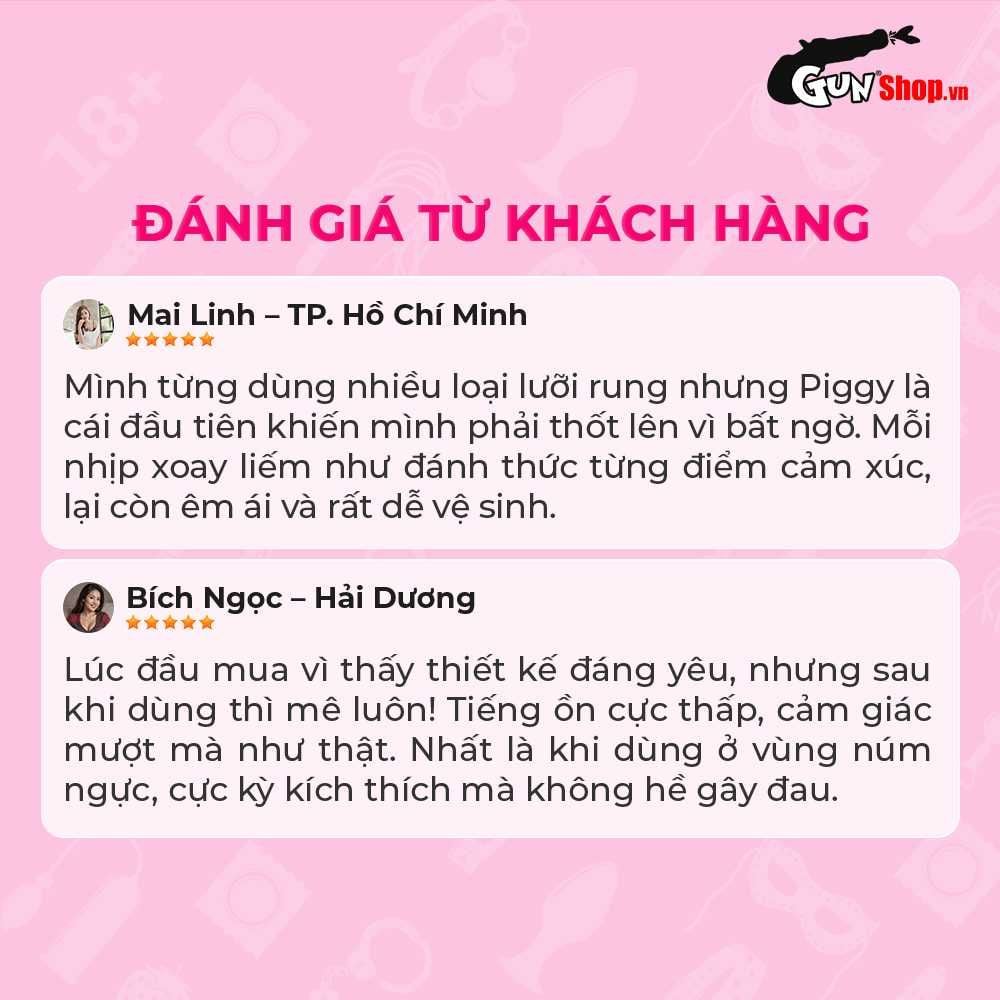 Lưỡi rung hình heo Shelly Play Piggy