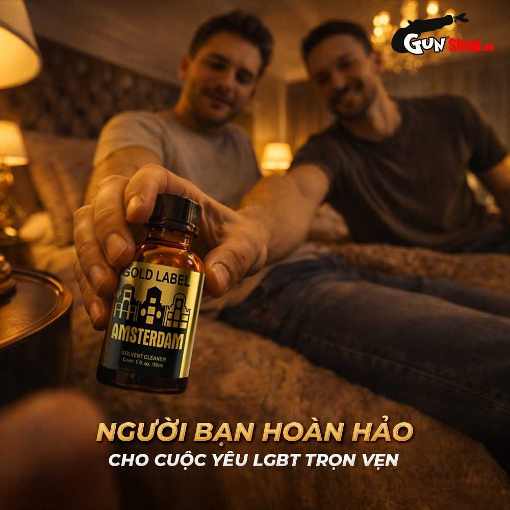 Chai hít tăng khoái cảm Popper DS USA Amsterdam Gold Label - Chai 30ml
