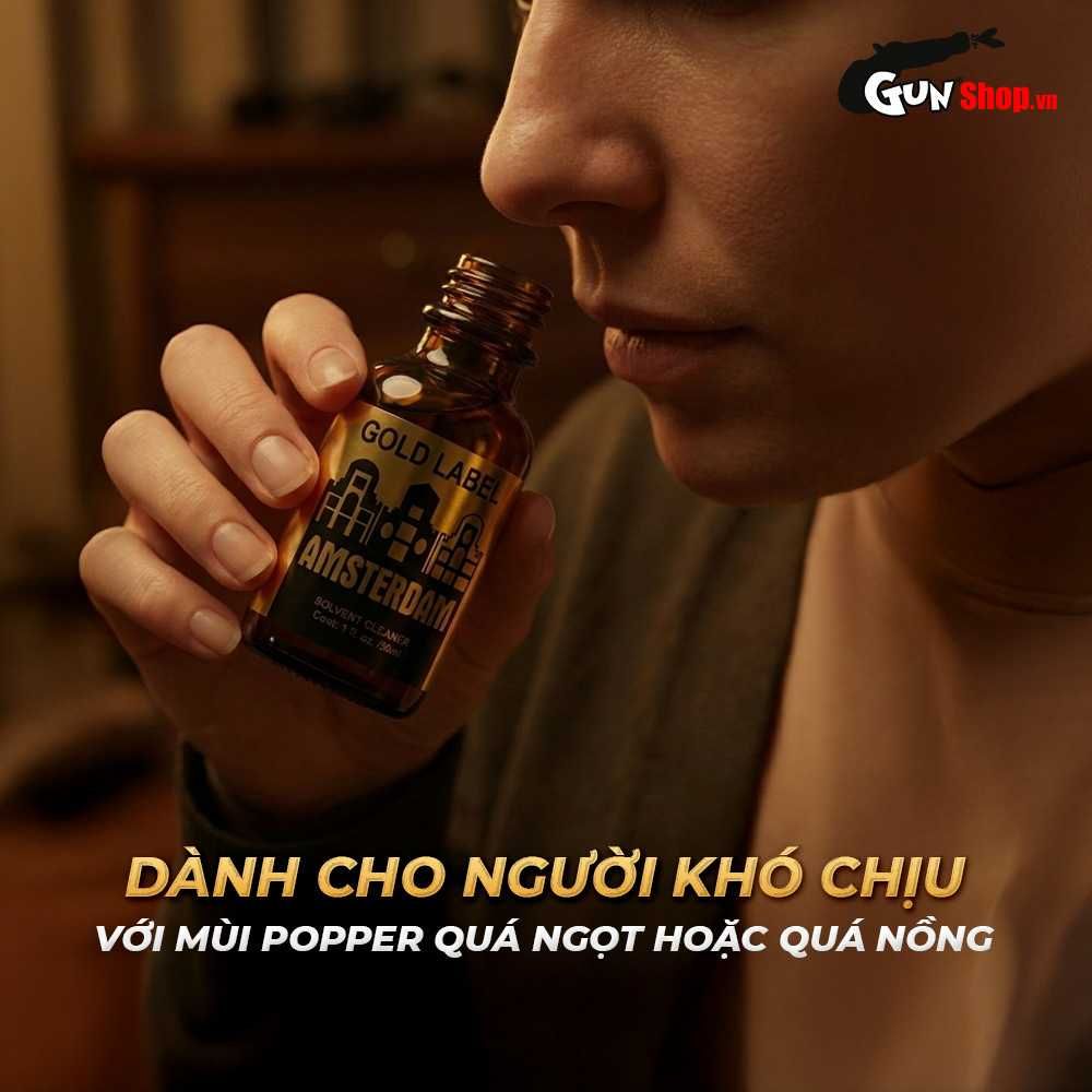 Chai hít tăng khoái cảm Popper DS USA Amsterdam Gold Label - Chai 30ml