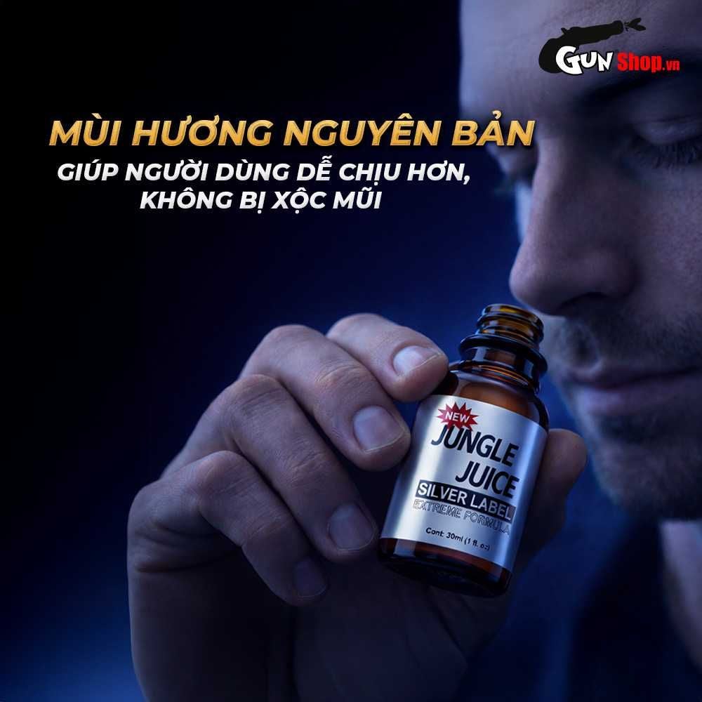 Chai hít tăng khoái cảm Popper DS USA Jungle Juice Silver Label - Chai 30ml