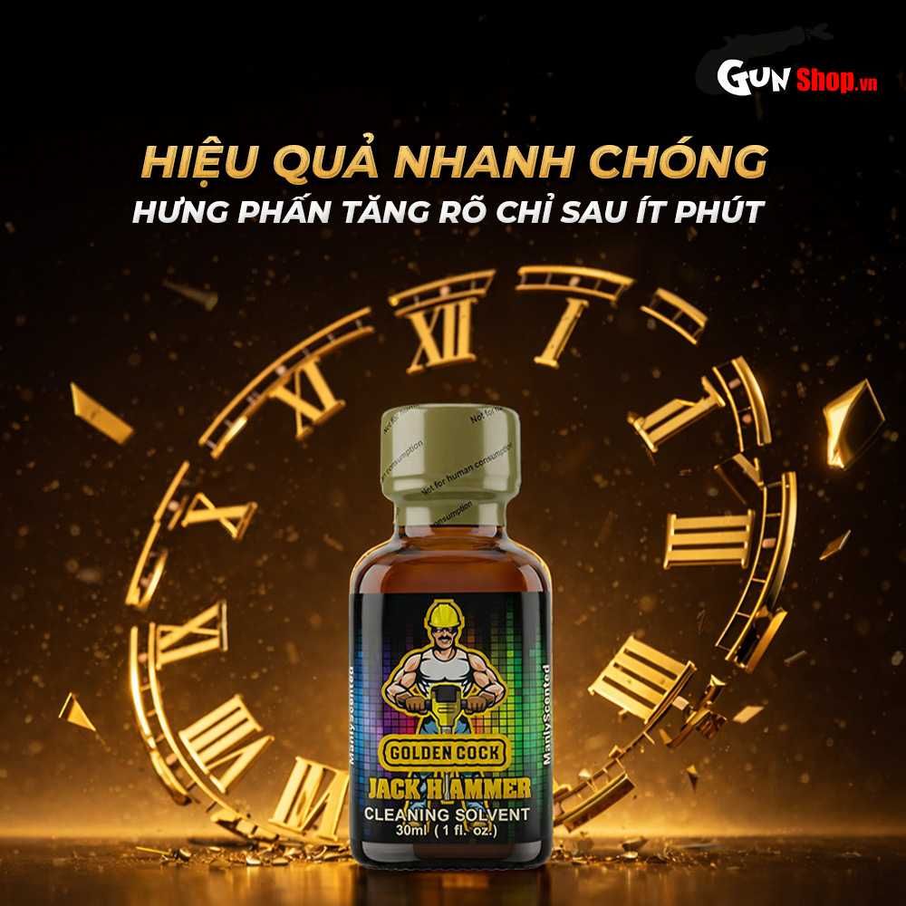 Chai hít tăng khoái cảm Popper PWD USA Gold Rush Original - Chai 30ml