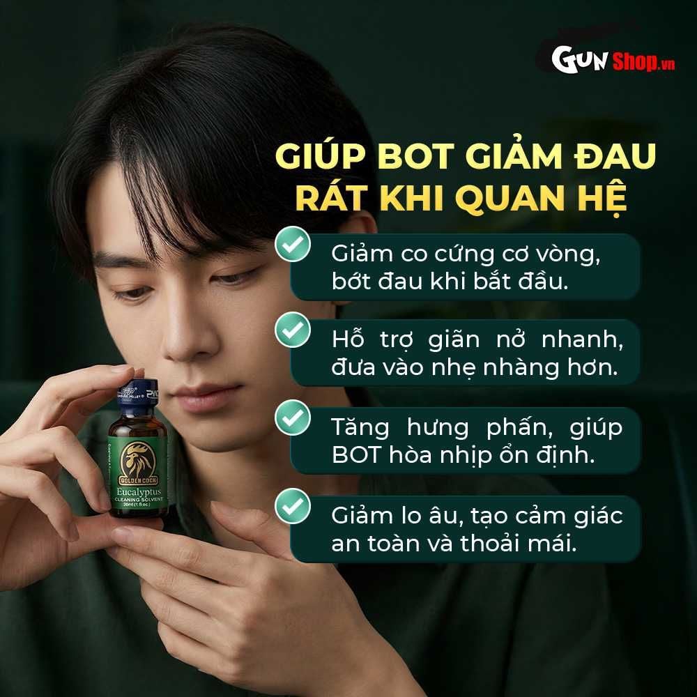Chai hít tăng khoái cảm Popper PWD USA Golden Cock Eucalyptus - Chai 30ml