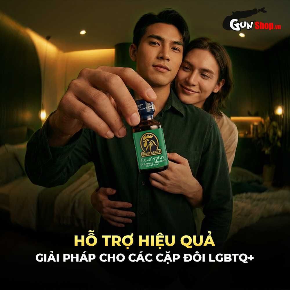 Chai hít tăng khoái cảm Popper PWD USA Golden Cock Eucalyptus - Chai 30ml