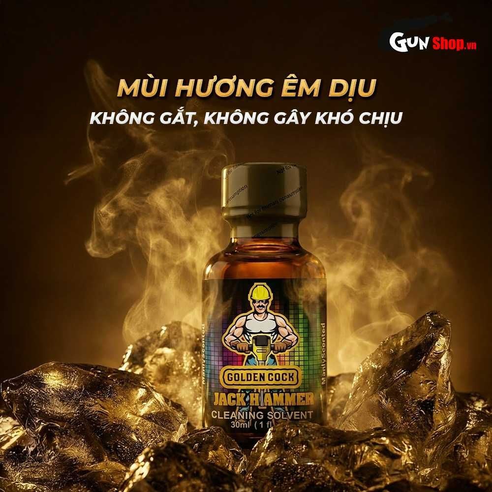 Chai hít tăng khoái cảm Popper DS USA Golden Cock Jack Hammer - Chai 30ml