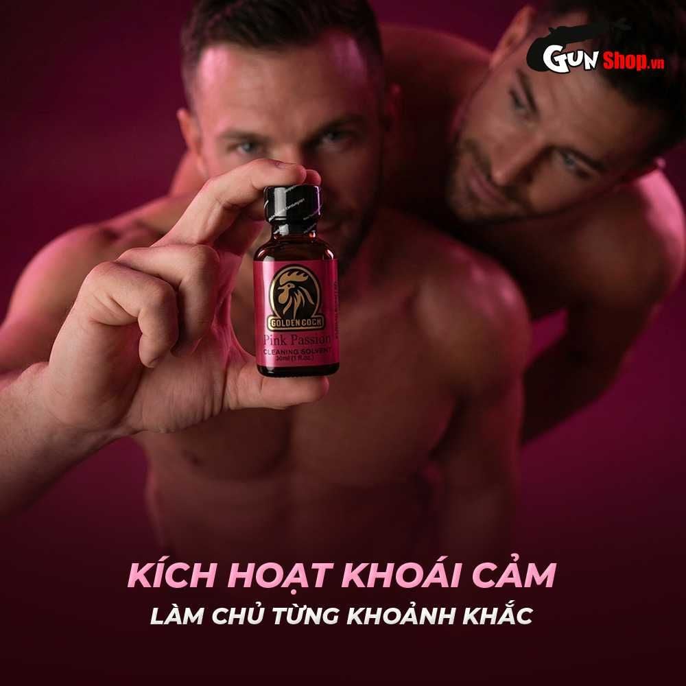 Chai hít tăng khoái cảm Popper DS USA Golden Cock Pink Passion - Chai 30ml