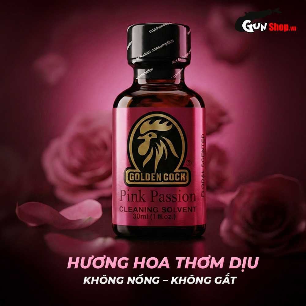 Chai hít tăng khoái cảm Popper DS USA Golden Cock Pink Passion - Chai 30ml