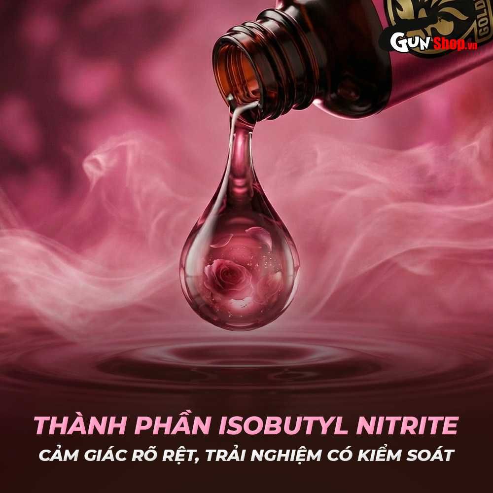 Chai hít tăng khoái cảm Popper DS USA Golden Cock Pink Passion - Chai 30ml