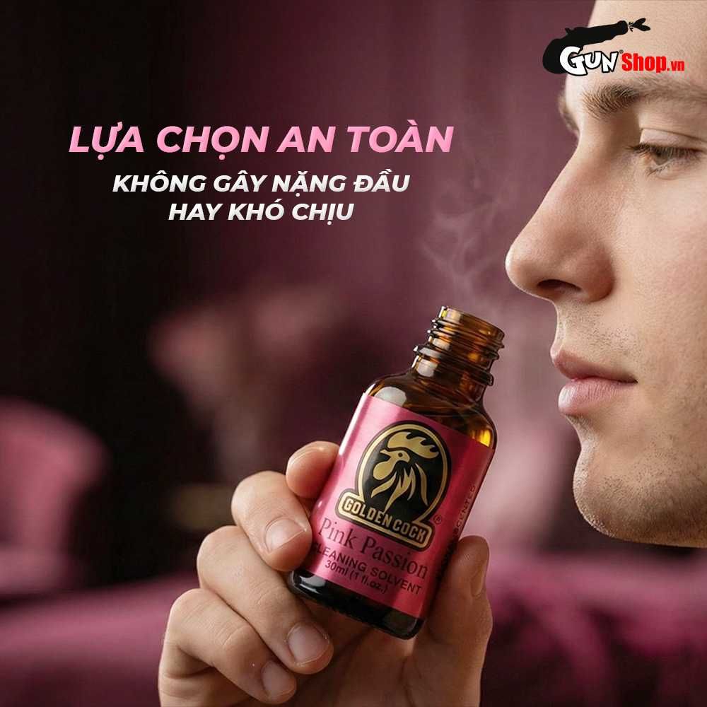 Chai hít tăng khoái cảm Popper DS USA Golden Cock Pink Passion - Chai 30ml