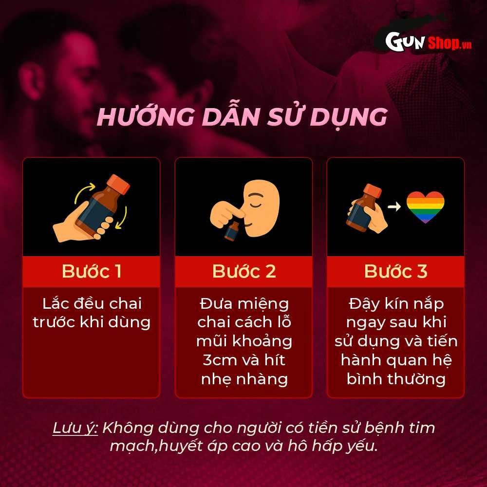 Chai hít tăng khoái cảm Popper DS USA Golden Cock Pink Passion - Chai 30ml