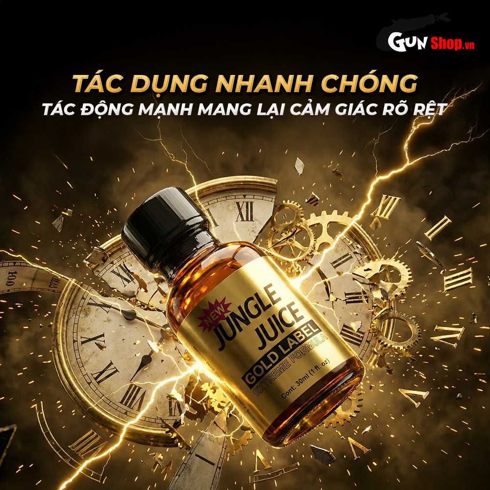 Chai hít tăng khoái cảm Popper DS USA Jungle Juice Gold Label - Chai 30ml