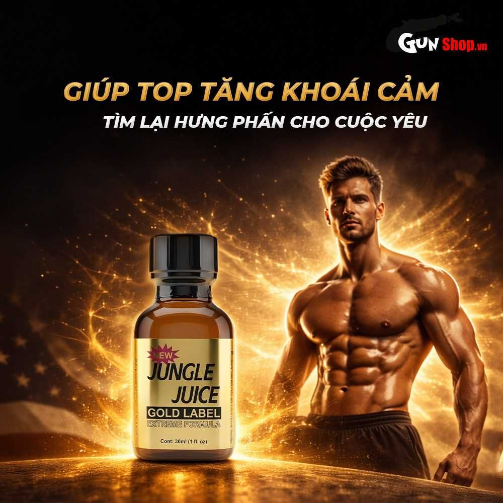 Chai hít tăng khoái cảm Popper DS USA Jungle Juice Gold Label - Chai 30ml