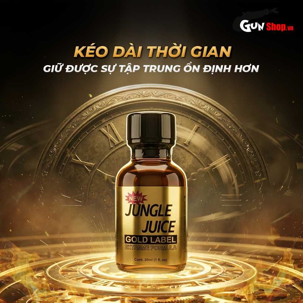 Chai hít tăng khoái cảm Popper DS USA Jungle Juice Gold Label - Chai 30ml