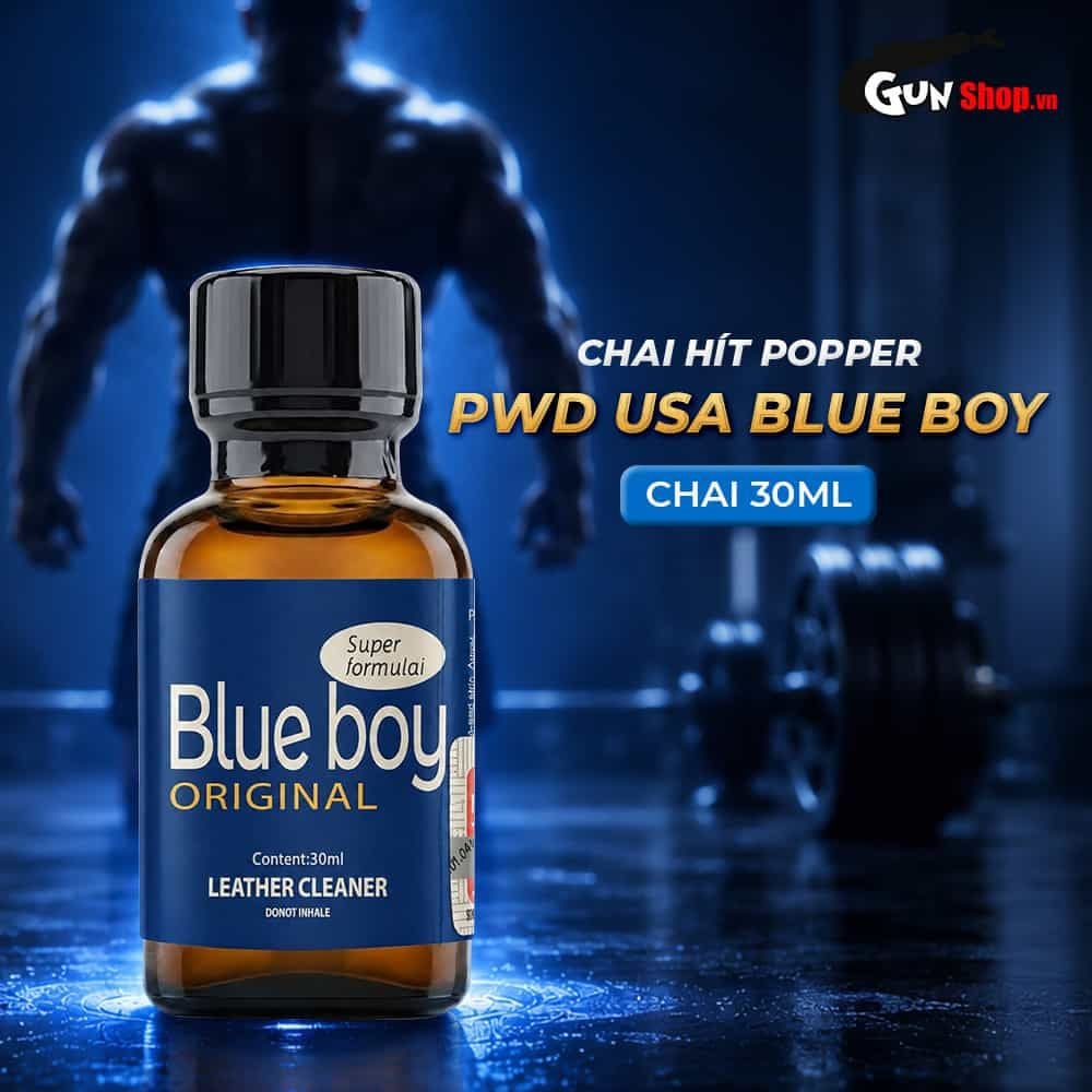 Chai hít tăng khoái cảm Popper PWD USA Blue Boy - Chai 30ml