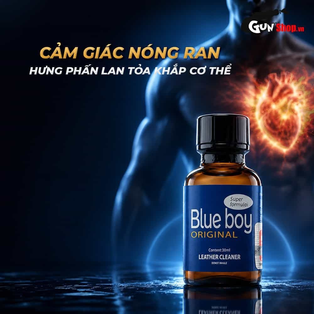Chai hít tăng khoái cảm Popper PWD USA Blue Boy - Chai 30ml