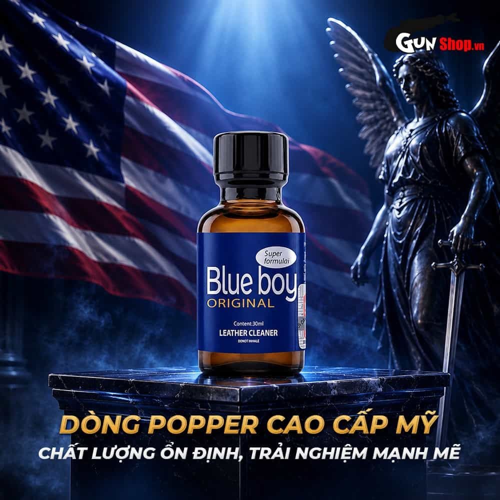 Chai hít tăng khoái cảm Popper PWD USA Blue Boy - Chai 30ml