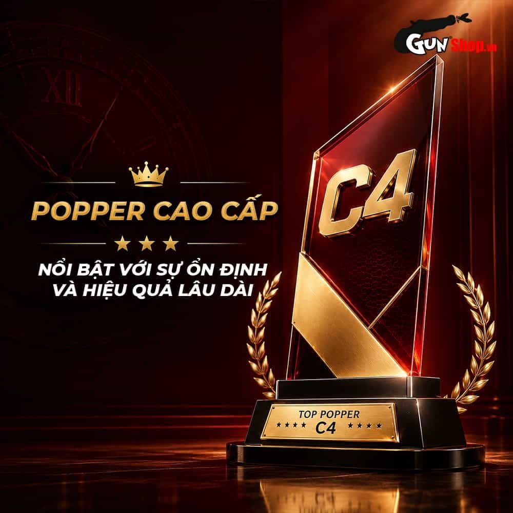 Chai hít tăng khoái cảm Popper PWD USA C4 Red - Chai 10ml