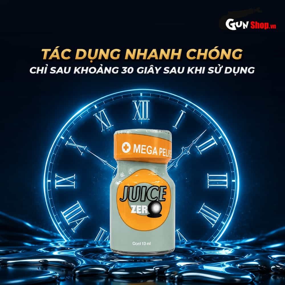 Chai hít tăng khoái cảm Popper PWD USA Juice Zero - Chai 10ml