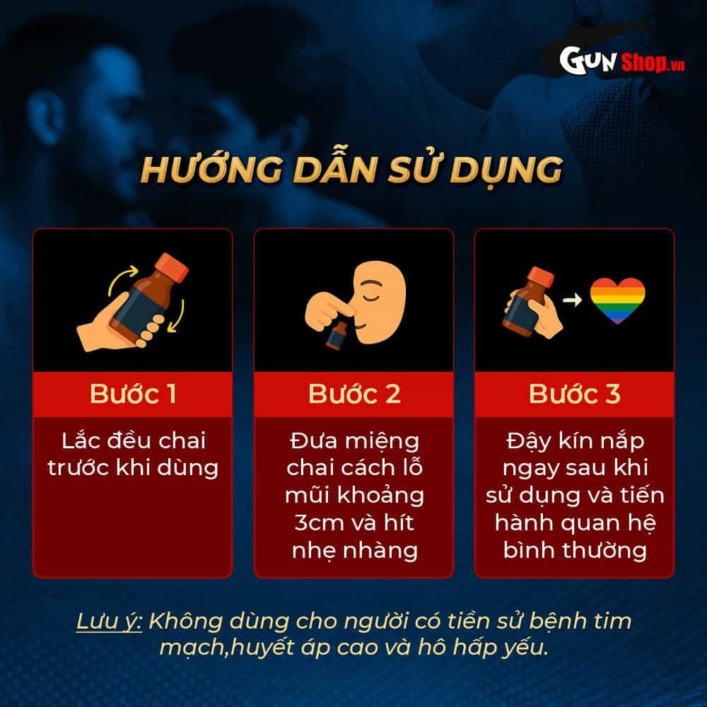 Chai hít tăng khoái cảm Popper PWD USA Juice Zero - Chai 10ml
